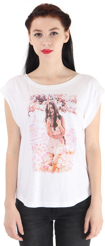 Pepe Jeans Printed Women Round Neck Multicolor T-Shirt