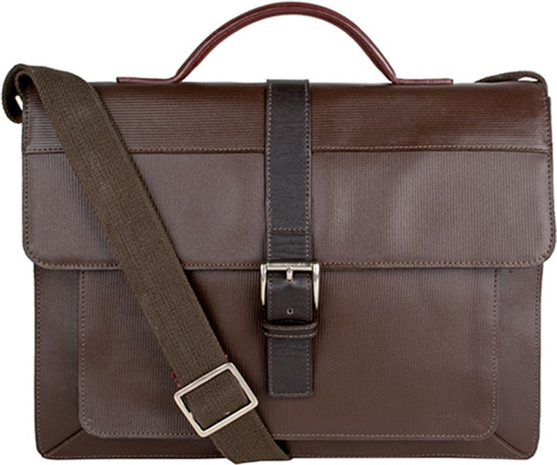 Holii HACKER 01-BRIEFCASE-BROWN MARSALA Medium Briefcase - For Men(Red)