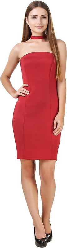 xclomax Women Tube Red Dress