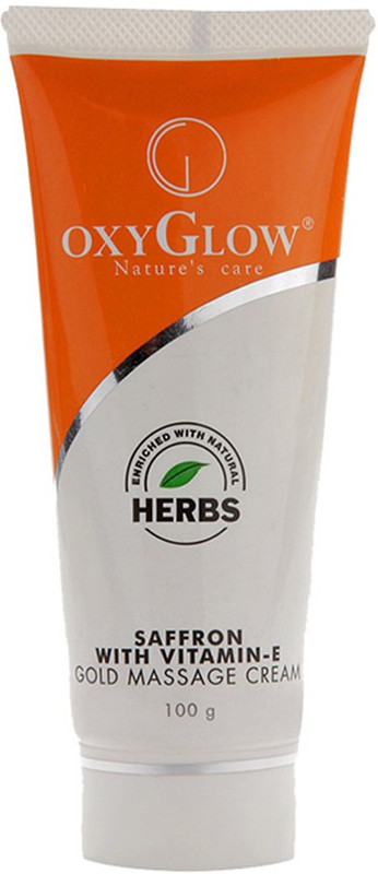 OxyGlow Cosmetics SAFFRON WITH VITAMIN-E GOLD MASSAGE CREAM(100 g)