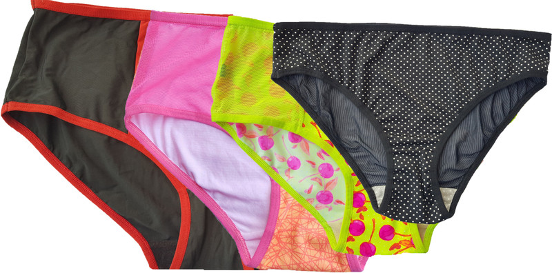 love2flaunt Women Hipster Multicolor Panty(Pack of 4)