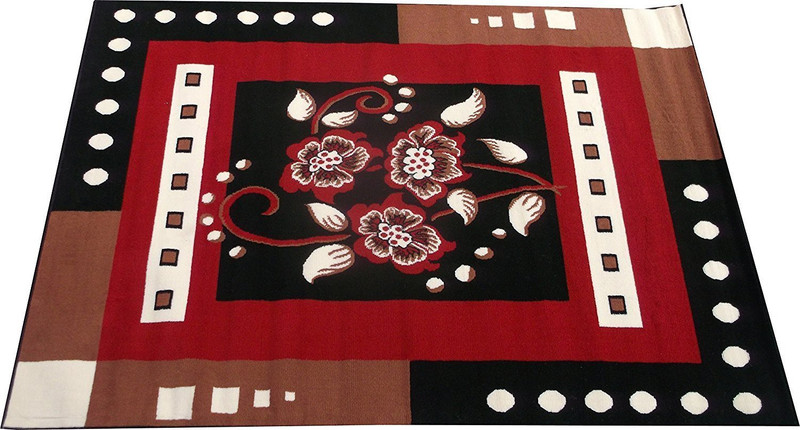 as handloom Red Acrylic, Wool Carpet(180 cm  X 235 cm)