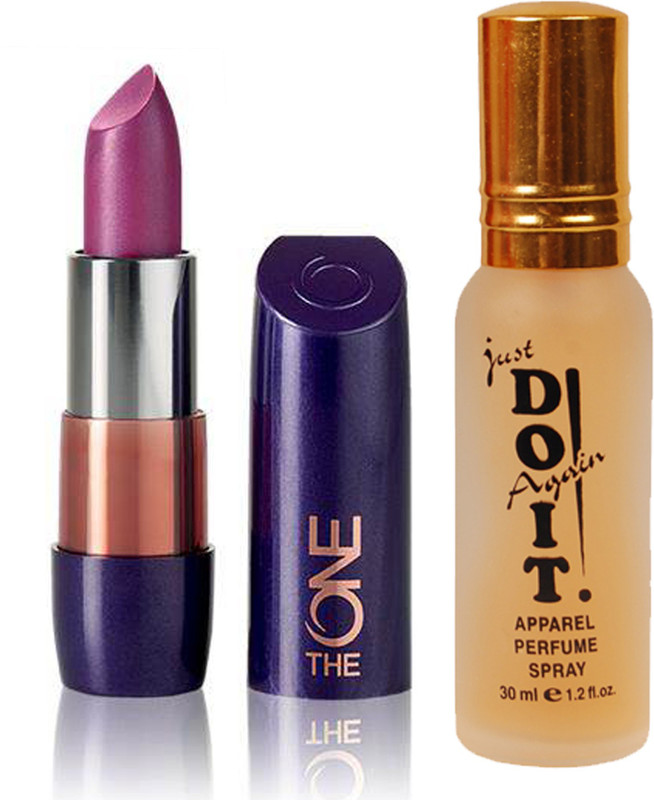 Oriflame Sweden The ONE 5-in-1 Colour Stylist Lipstick 4g (Mysterious Pink - 30663) With Just Do It Perfume 30ml(Set of 2)