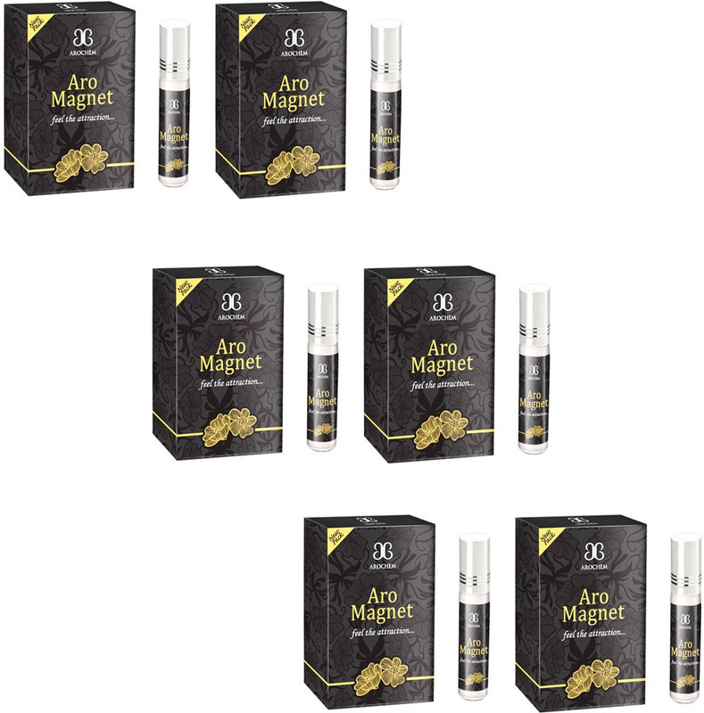 AROCHEM Aro Magnet' Attar Premium Quality Roll On concentrated perfume {PACK OF 6} Herbal Attar(Musk Arabia)