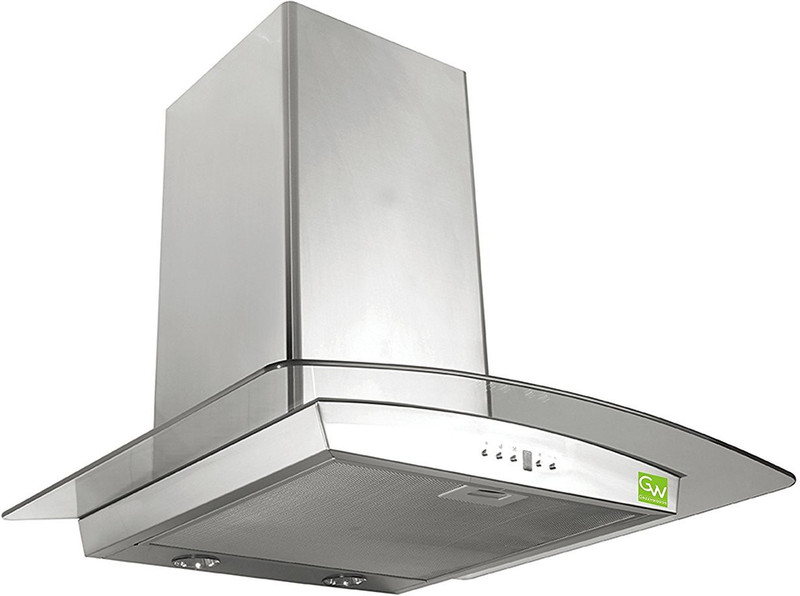 J3 Technology Granada 60cm Inox Wall and Ceiling Mounted Chimney(White 1000 CMH)
