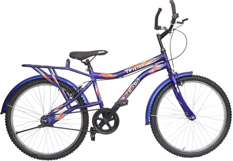 Atlas Twister Deluxe Bike For Teens Matt Blue&Orange 24 T Mountain Cycle(Single Speed, Multicolor)