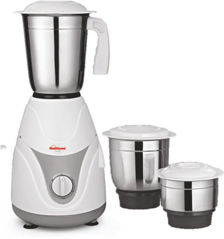 Sunflame Mixer Grinder Trendy 500 W Mixer Grinder(White, 3 Jars)