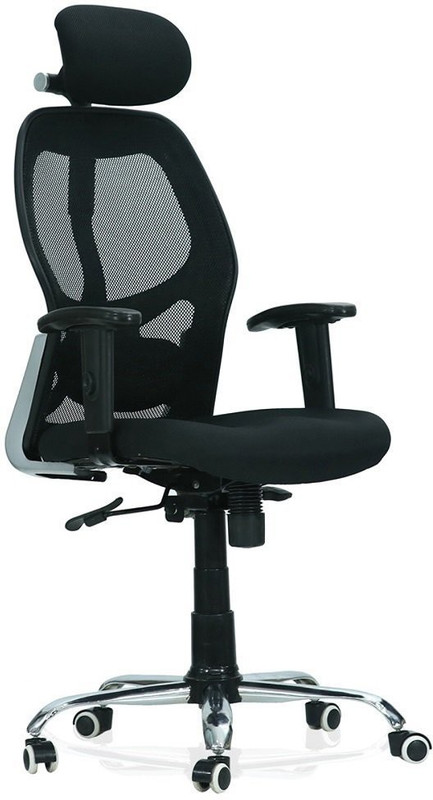 s k modern art Fabric Office Executive Chair(Black)