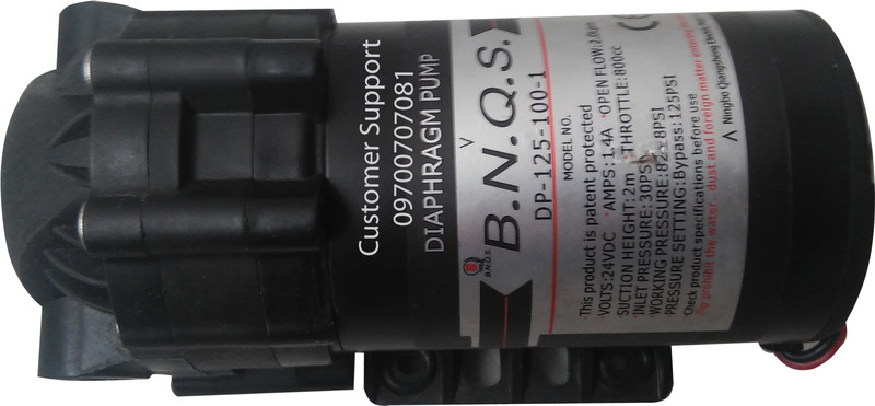 bnqs Pokar RO 100 GPD Booster RO Pump ( 100% Orignal) 24 VDC , Working in 24v & 36v DC Power Supply + 2pcs Connector , Suitable for all Brand RO Water Purifier Diaphragm Water Pump(0.01 HP)