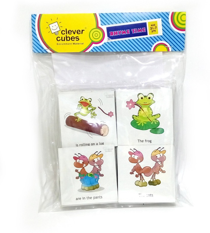 Clever Cubes Rhyme Time Board Game