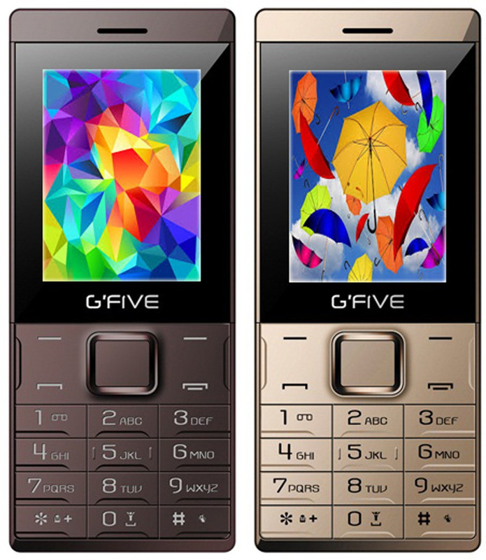Gfive Z9 Combo of Two Mobile(Coffee, Champagne gold)
