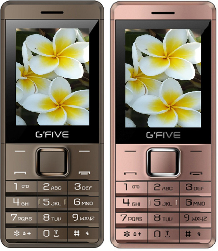 Gfive Z8 Combo of Two Mobile(Coffee, Rose Gold)