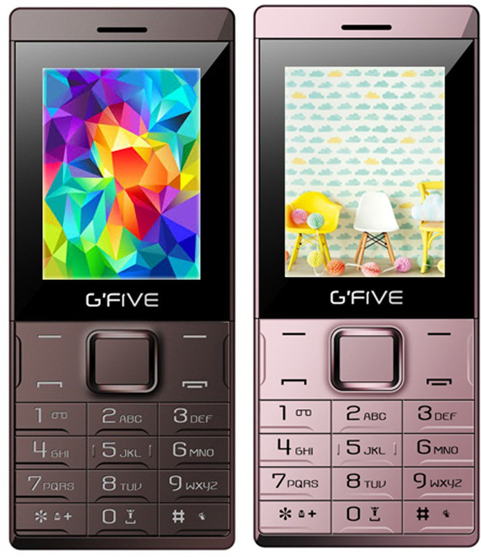 Gfive Z9 Combo of Two Mobile(Coffee, Roase Gold)