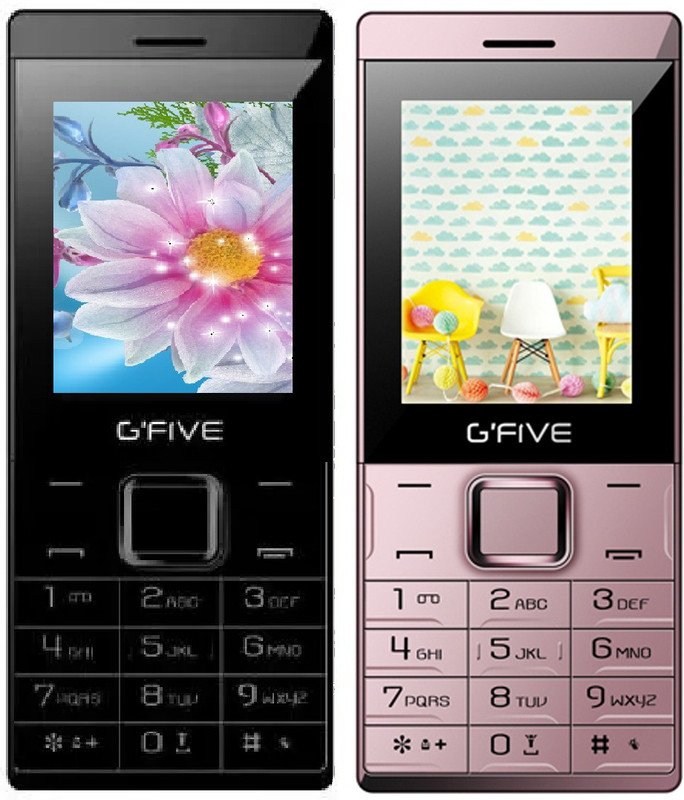 Gfive Z9 Combo of Two Mobile(Black, Rose Gold)