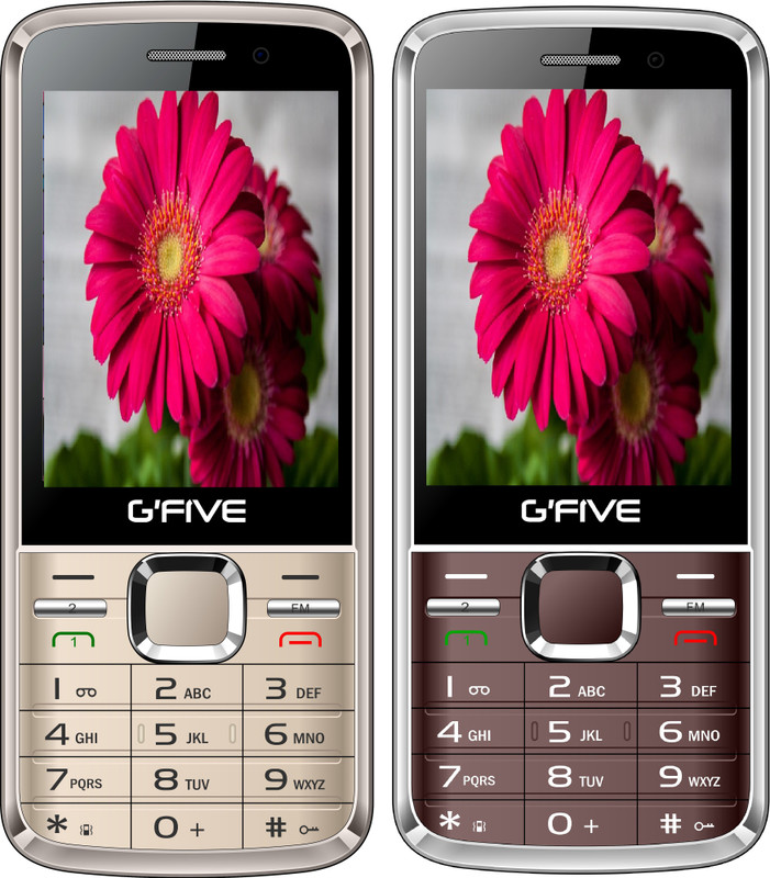 Gfive G9 Combo of Two Mobile(Coffee, Rose Gold)