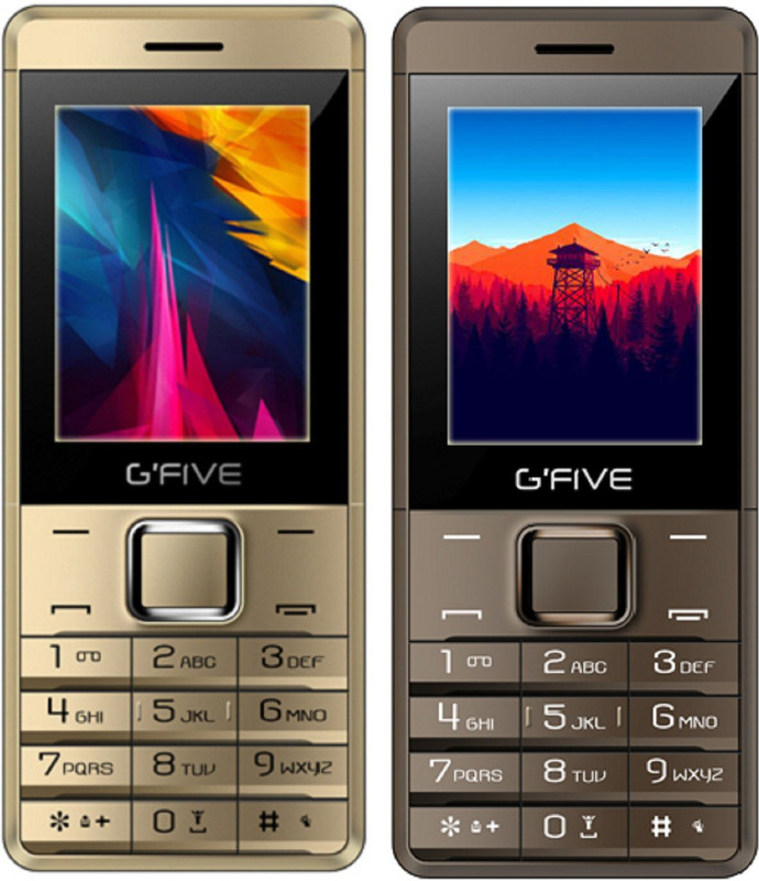 Gfive Z8 Combo of Two Mobile(Coffee, Champagne gold)