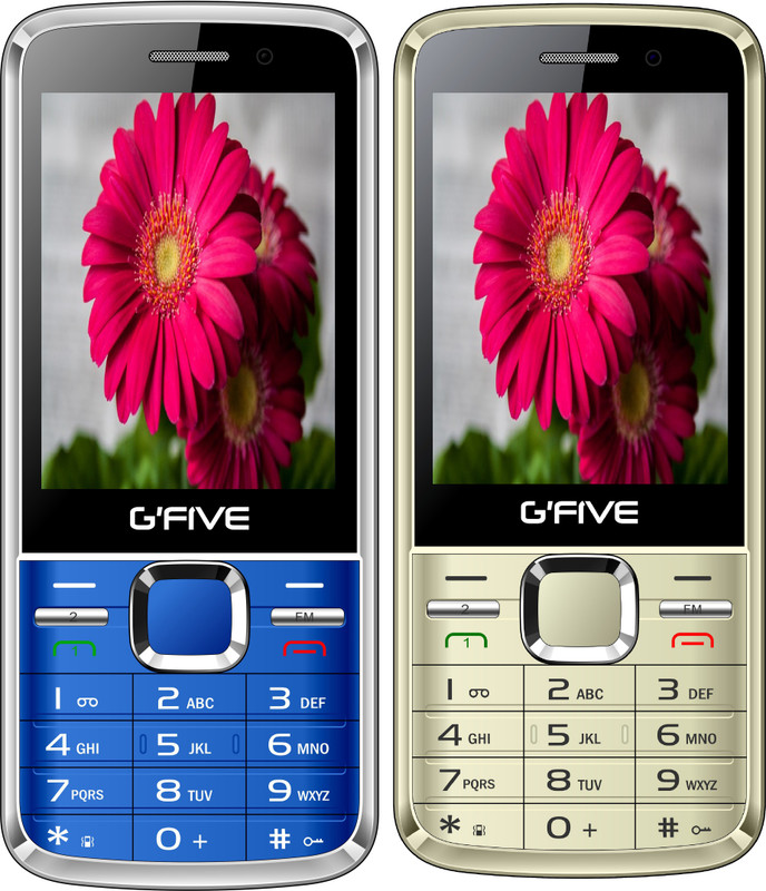 Gfive G9 Combo of Two Mobile(Champagne Gold, Blue)