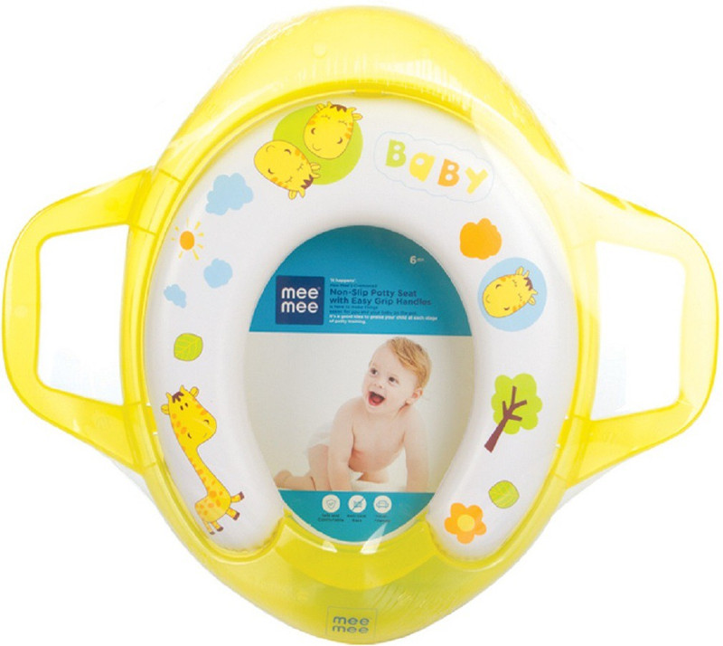 MeeMee Soft Cushioned with Support Handles Potty Seat(Yellow) MeeMee Soft Cushioned with Support Handles Potty Seat(Yellow)