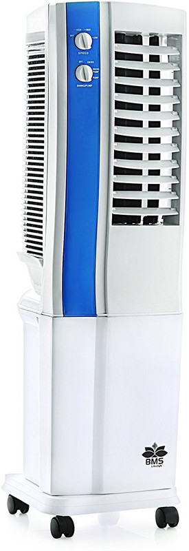 BMS Lifestyle TC12 Tower Air Cooler(White, 12 Litres) RS.3999 (57.00% Off) - Flipkart