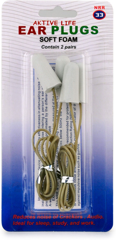 Aktive Life Foam Ear Plugs Ear Plug(Grey)