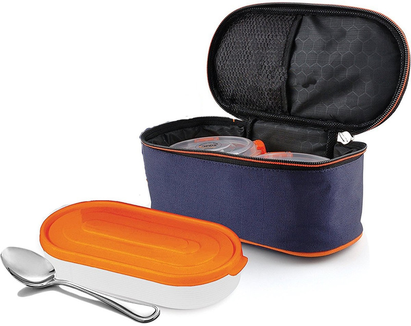 uninox Stainless Steel Fressia max lunch box -Air tight Dishwasher Safe and Leak Proof 2 Containers Lunch Box(1200 ml)