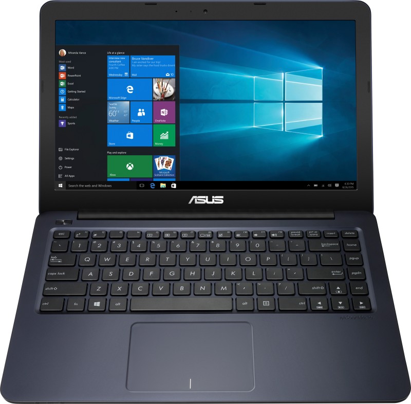 Asus EeeBook APU Quad Core E2 – (4 GB/500 GB HDD/Windows 10 Home) E402WA-GA001T Laptop(14 inch, Blue, 1.65 kg)