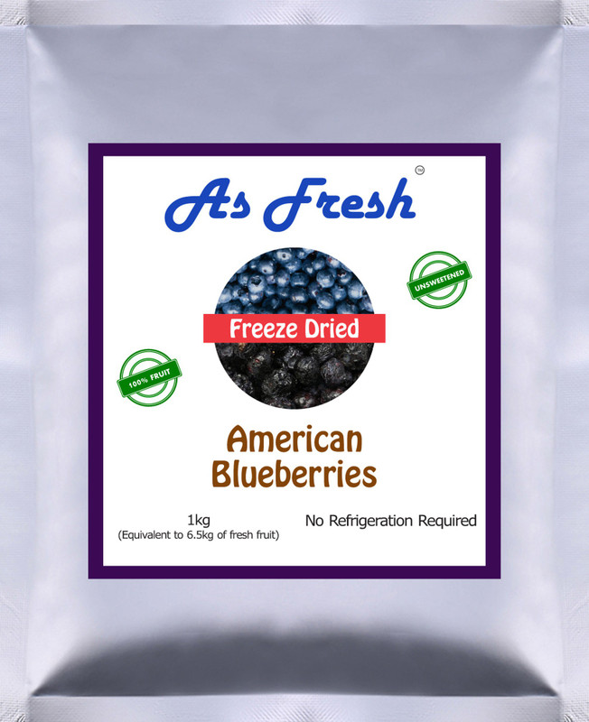 As Fresh Freeze Dried Blueberry (100% fruit,Unsweetened) Blueberry(1000 g)