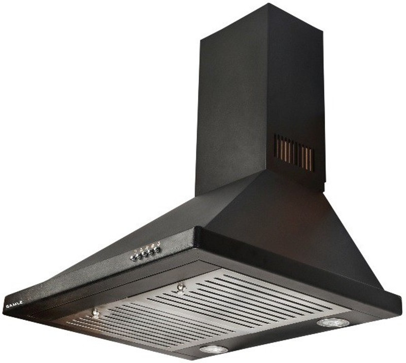 Gamle Kitchen Olivia BLK 60 Wall Mounted Chimney(Silver, Black 1100 CMH)
