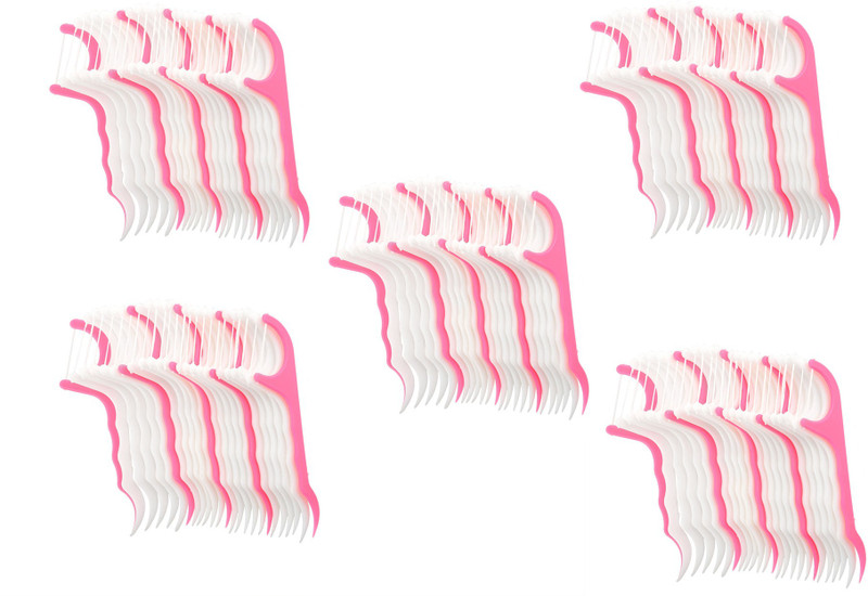 Royalkart Dental Floss Toothpick, Teeth Cleaning (Pack of 200)(8 cm, Pack of 200)