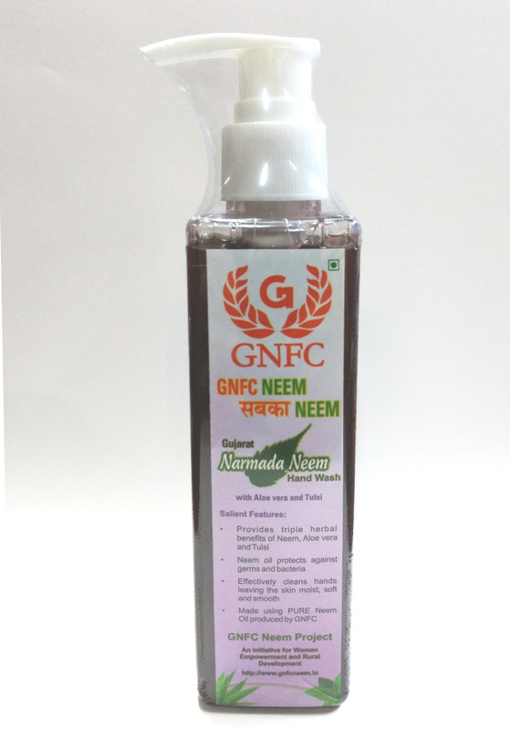 gujarat narmada Neem Handwash with Aloe Vera & Tulsi (Pack of 2) Pump Dispenser(2 x 180 ml)
