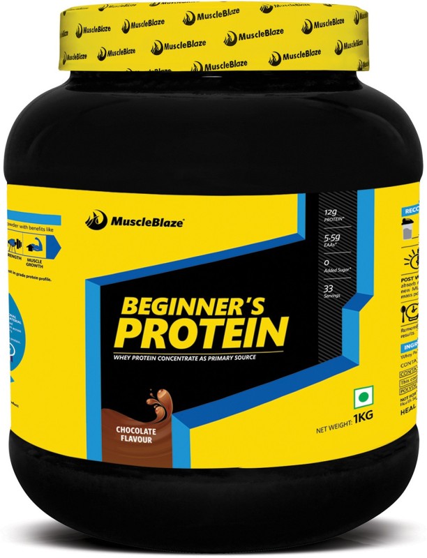 MuscleBlaze Beginner’s Whey Protein(1 kg, Chocolate)