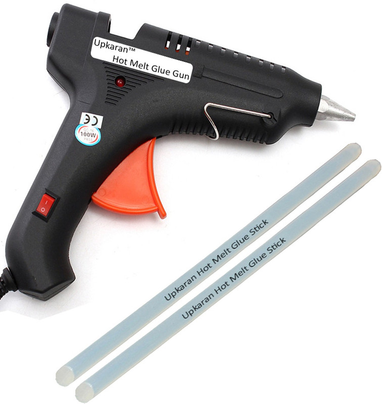 Upkaran ITEK LEAK PROOF 100 WATT WITH 2 STICKS HEAVY Standard Temperature Corded Glue Gun(11 mm)