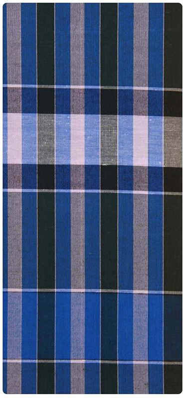 244 Checkered Blue Lungi