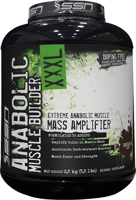 SSN Anabolic Muscle Builder XXXL Mass Gainers(2.5 kg, Chocolate) RS.2699 (38.00% Off) - Flipkart