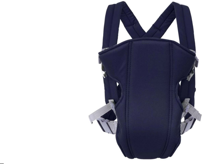 Ole Baby Ultra Premium Comfortable Portable Kangaroo Bag & Buckle Straps (0-6 Months) Baby Carrier(Navy Blue, Front Carry facing in)