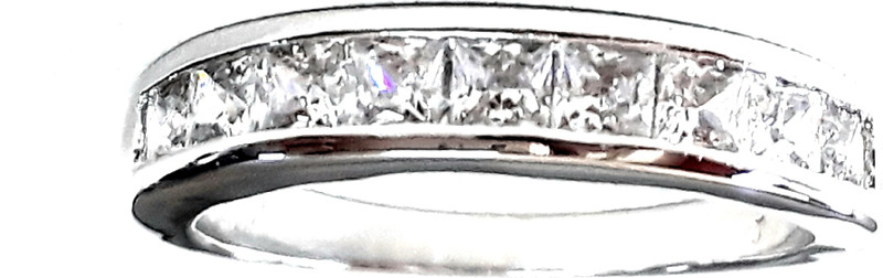 sparkle jewels LOVE BANDS FOR WOMEN AND GIRLS IN AAA CUBIC ZIRCONIA GEMSTONES Copper Cubic Zirconia Platinum Plated Ring