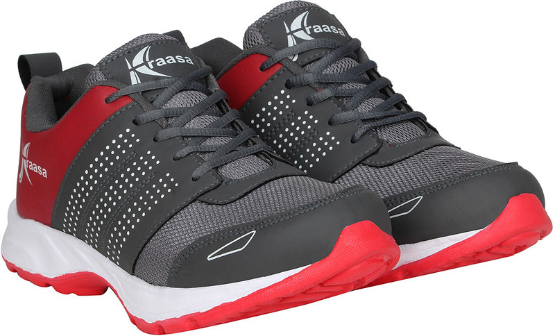 Kraasa Fast Running Shoes For Men(Red, Grey) Kraasa Fast Running Shoes For Men(Red, Grey)