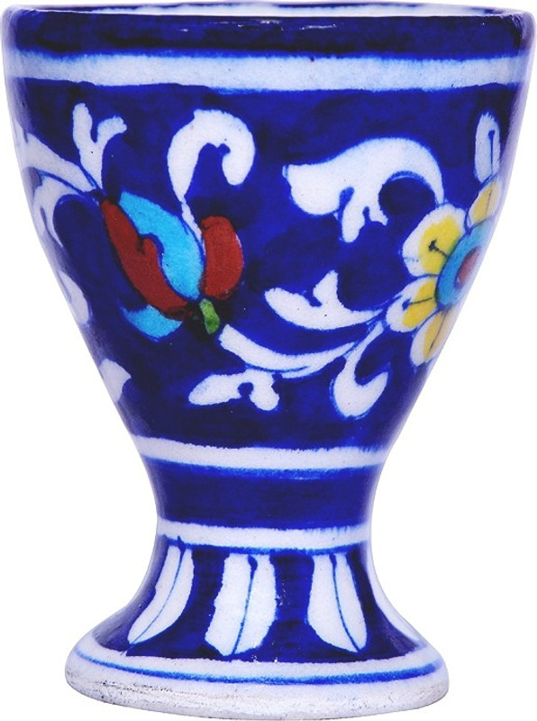 om cragt villa Decorative Showpiece  -  8 cm(Ceramic, Light Blue)
