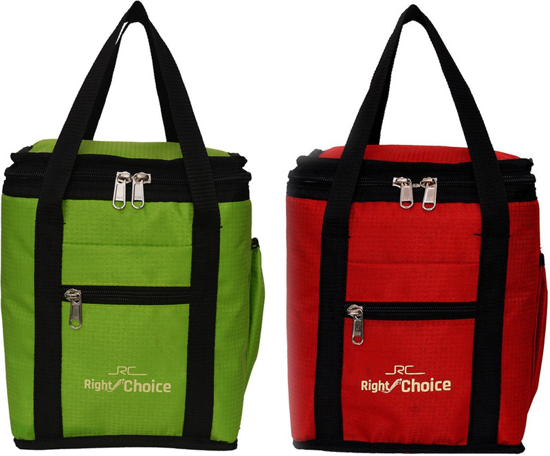 Right Choice Bags Right Choice Combo Offer Lunch Bags (RED PARED GREEN) Branded Premium Quality Carry on Tote for School Office Picnic Travel Camping Outdoor Pouch Holder Handbag Compact Heat Preservation Waterproof Hygiene Meal Prep Box Bag for Men Women and Kids,Green Red Color (COMBO RED PARED GR