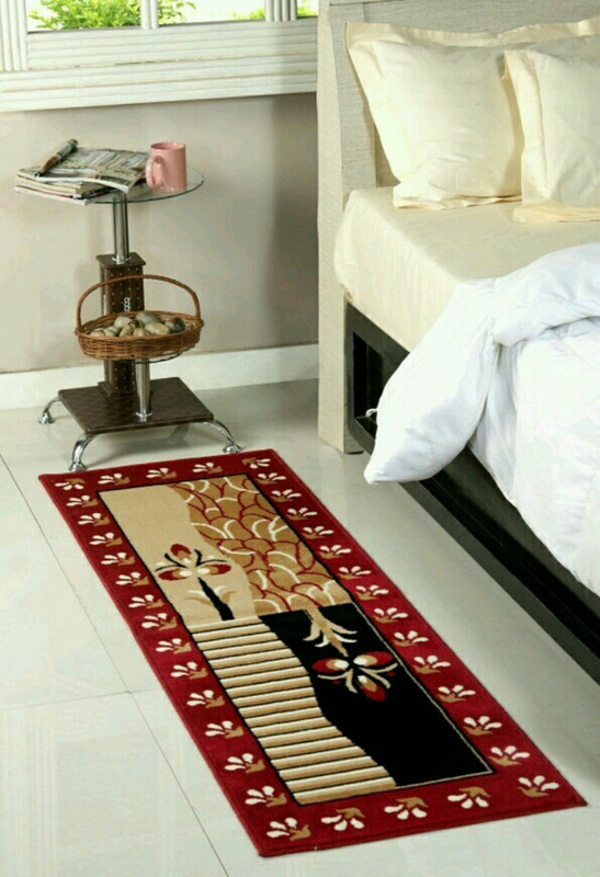 zistur Multicolor Cotton Runner(121 cm  X 183 cm)