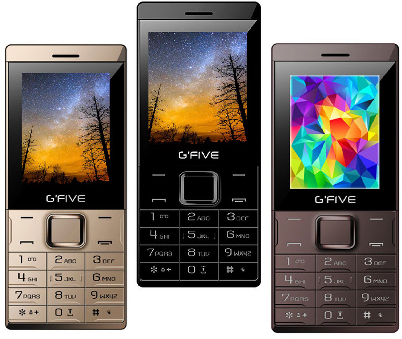 Gfive Z9 Combo of Three Mobile(Gold, Black & Coffee)