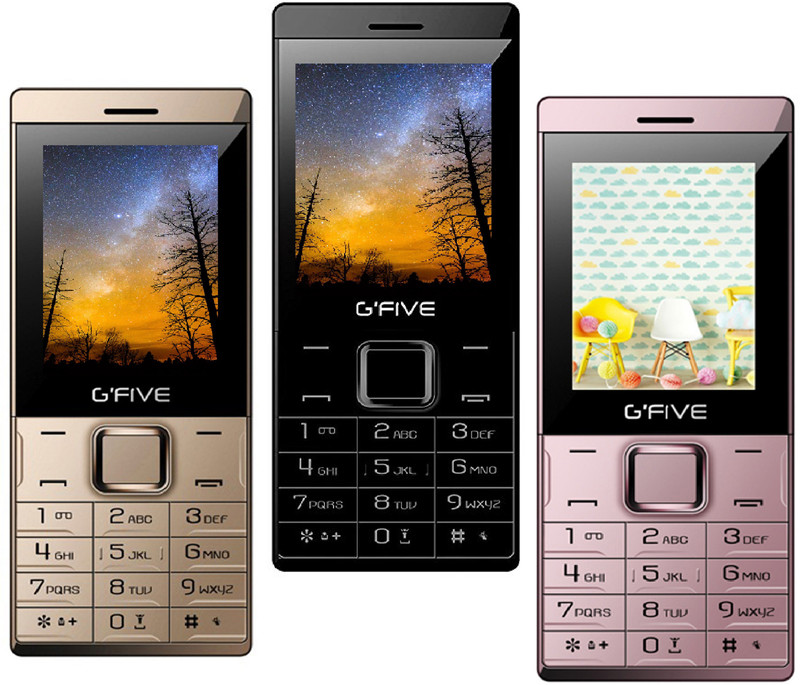 Gfive Z9 Combo of Three Mobile(Gold, Black & Rose)