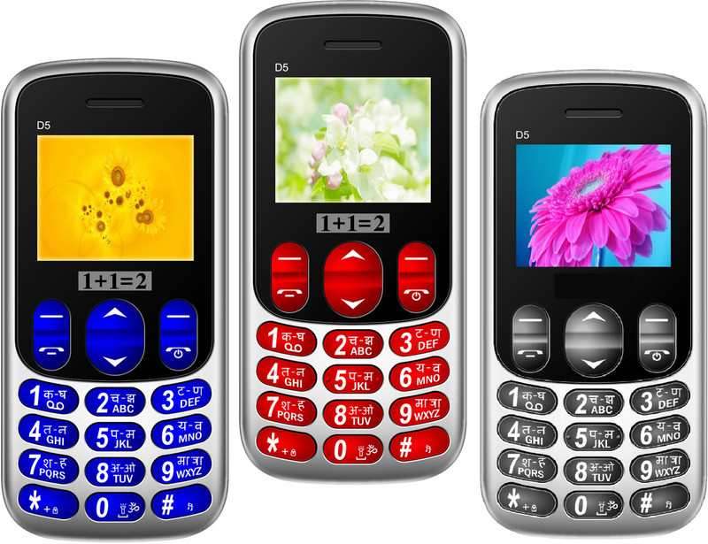 1+1=2 D5 Combo of Three Mobile(Blue $$ Red & Black)