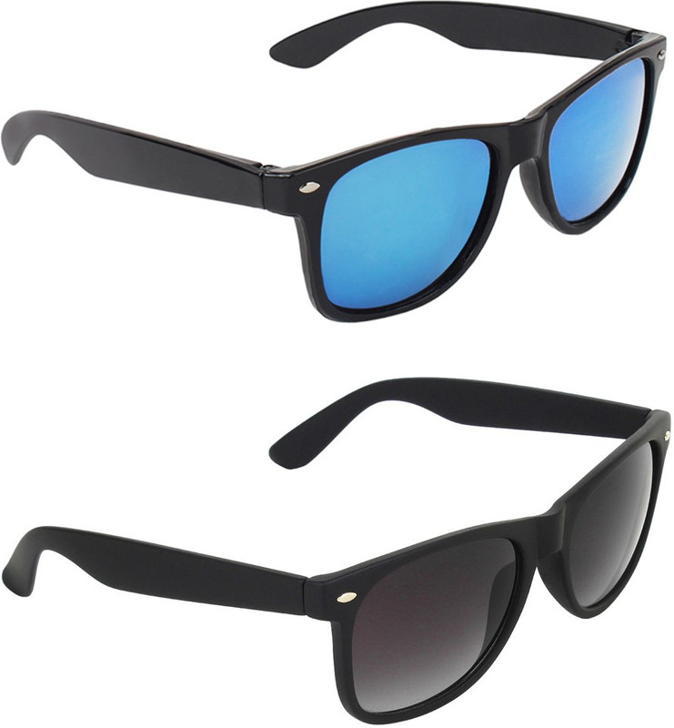 Zyaden Wayfarer, Wayfarer Sunglasses(Blue, Black)