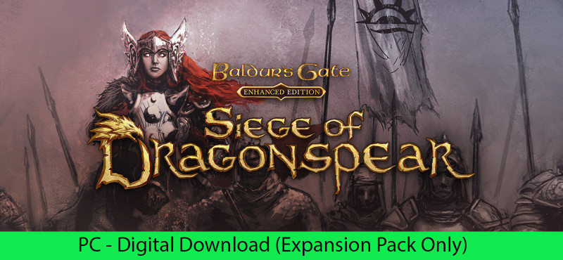 Baldur's Gate: Siege of Dragonspear DLC with Expansion Pack Only(Code in the Box - for PC)