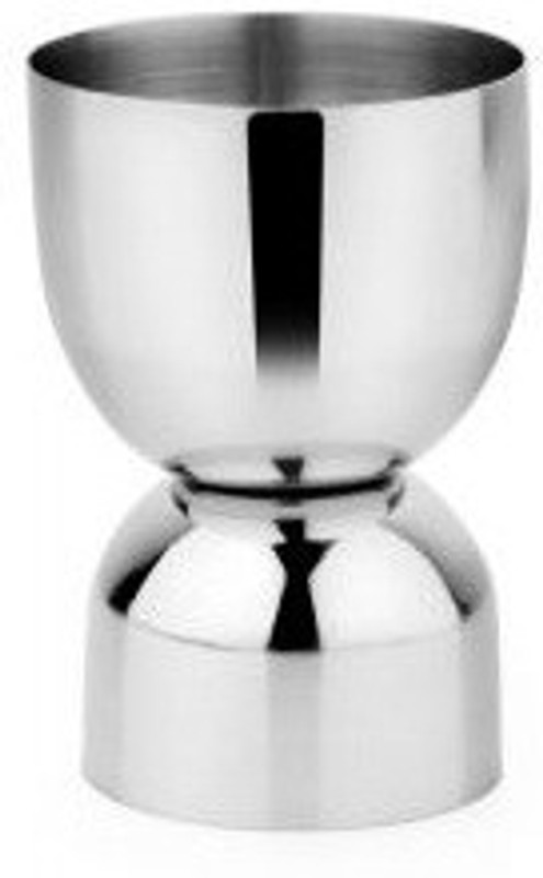 Dynore Stainless Steel Set of 2 Damru peg measure Decanter(Stainless Steel, 2 oz)