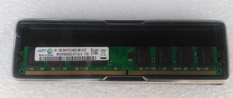 Samsung Original DDR2 2 GB (Single Channel) PC (DDR2 2GB DESKTOP RAM)(Green)