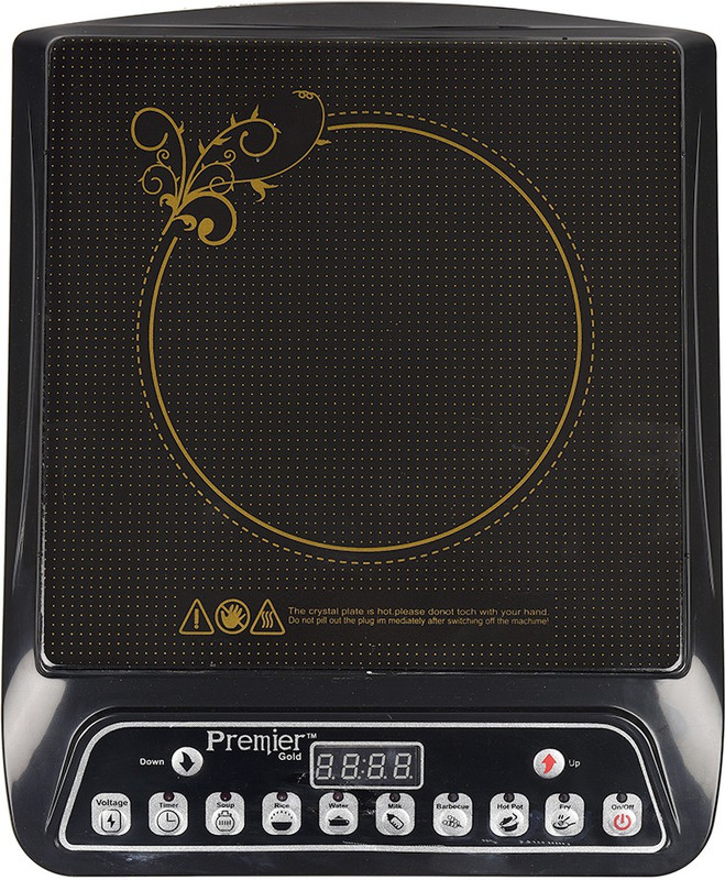 Premier Gold A8 Induction Cooktop Induction Hob Electric Countertop Burner Induction Cooktop(Black, Push Button)