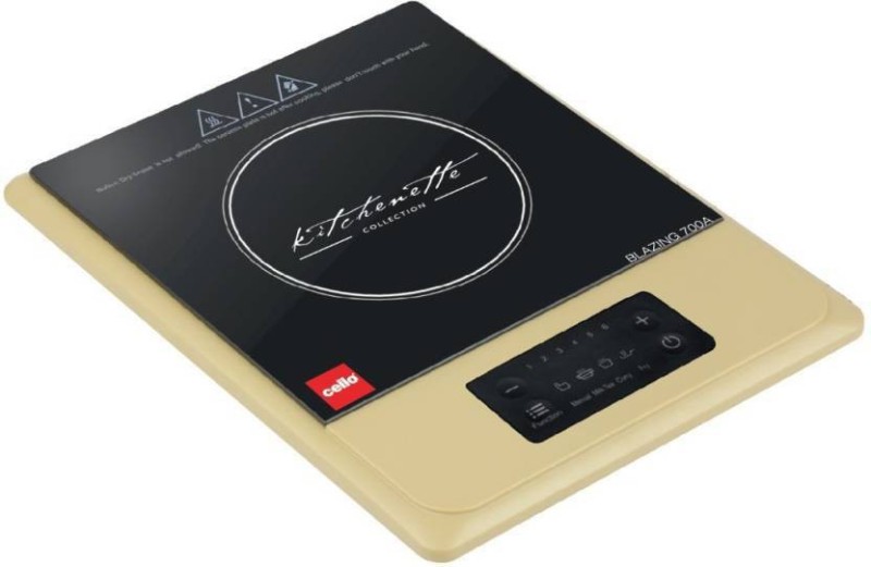 Cello BLAZING700A Induction Cooktop (Black, Gold, Touch Panel) Induction Cooktop(Black, Gold, Touch Panel)