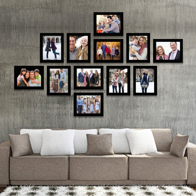 IMAGINATIONS IM-PFC86S-ST12D202 8 Wall Collage Photo Frames(512 MB, Black)